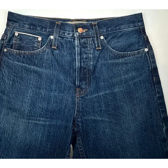 Point Sur Boyfriend Jeans Womens 25 Button Fly Selvedge Denim Straight J Crew - Picture 8 of 12